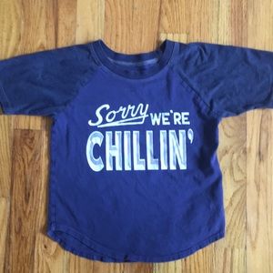 Tiny Whales “sorry we’re chillin” tee